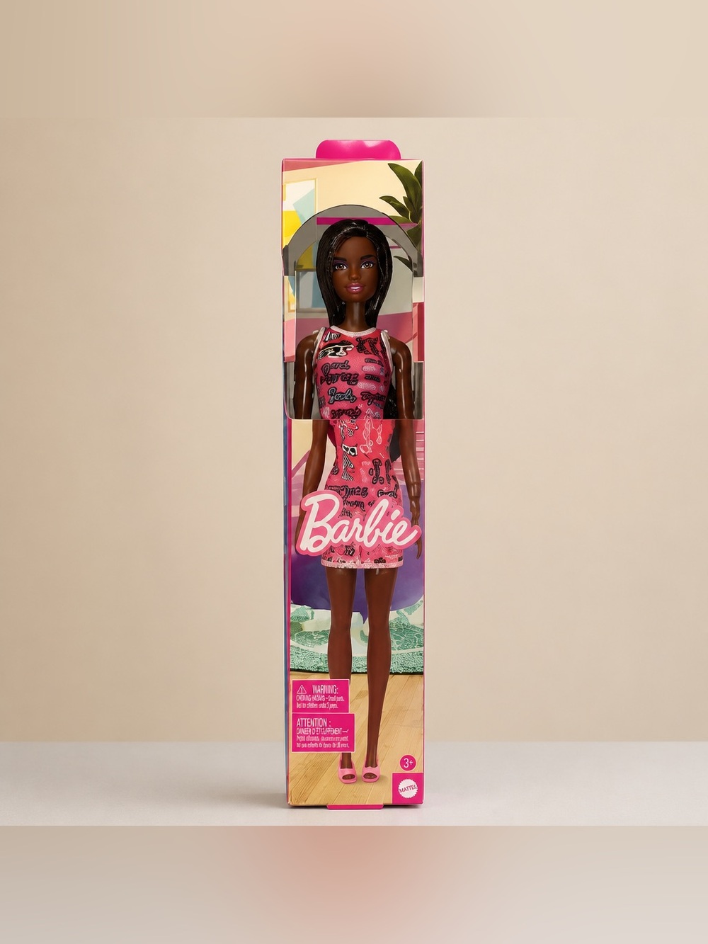 Mattel Black Barbie Fashion Doll, specifically model HRH08 T7439